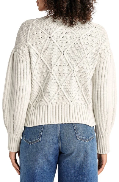 Shop Splendid Leonie Cotton Blend Bobble Sweater In Oat Heather