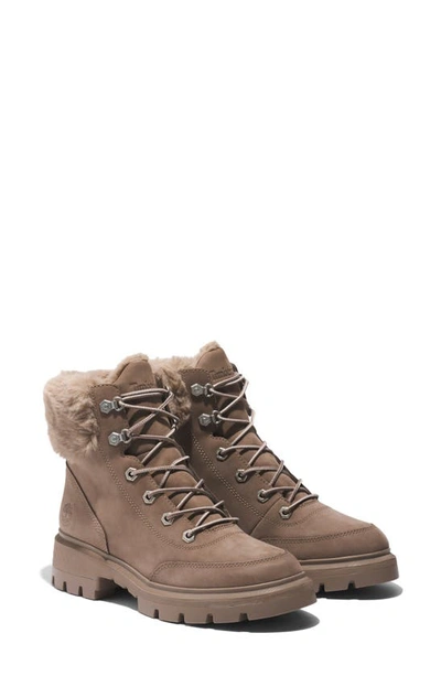 Timberland Cortina Valley Waterproof Hiking Boot In Taupe Nubuck