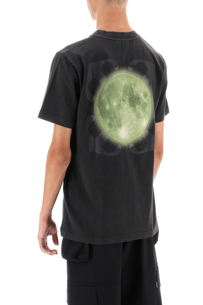 Shop Off-white Back Arrow Super Moon-printed T-shirt In Black