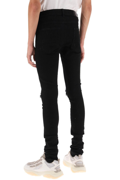 Shop Amiri 'mx1 Bandana' Skinny Jeans In Black