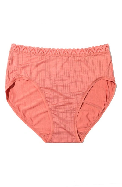 Shop Hanky Panky Mellowluxe™ French Briefs In Antique Rose Pink