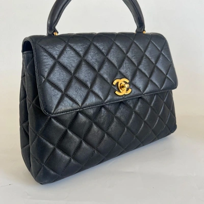 Pre-owned Chanel Black Vintage Kelly Quilted Bag