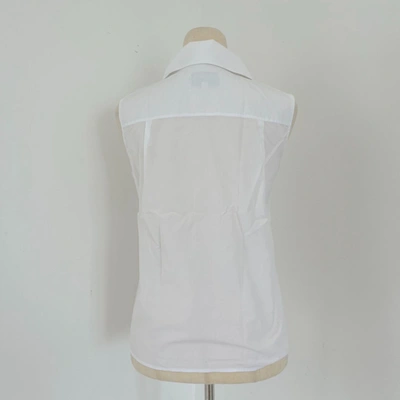 Pre-owned Chanel Pleated Sleeveless Blouse