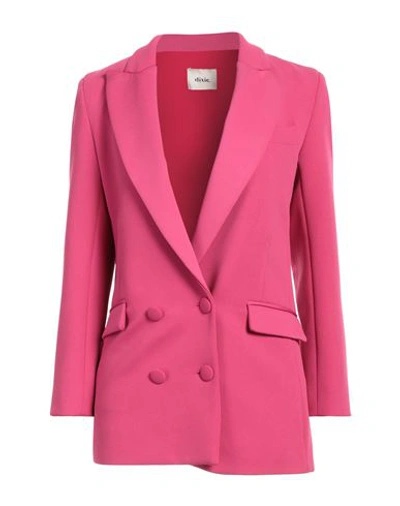 Shop Dixie Woman Blazer Fuchsia Size M Polyester, Elastane In Pink