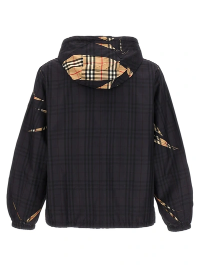Shop Burberry Patterson Casual Jackets, Parka In Black