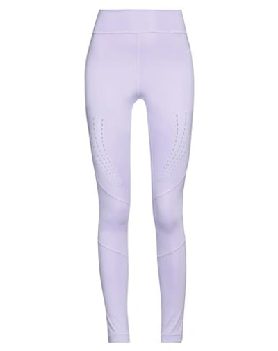Shop Adidas By Stella Mccartney Woman Leggings Lilac Size Xs Recycled Polyester, Elastane In Purple
