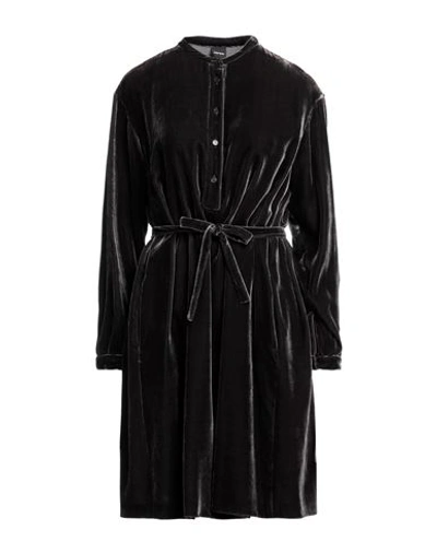 Shop Aspesi Woman Mini Dress Steel Grey Size 4 Viscose, Silk