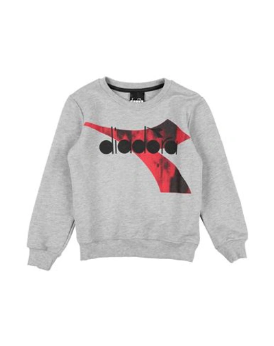 Diadora Toddler Boy Sweatshirt Grey Size 6 Cotton In Grey