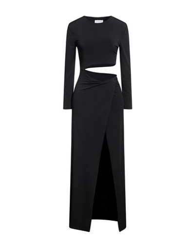 Shop Cinqrue Woman Maxi Dress Black Size M Polyester, Elastane