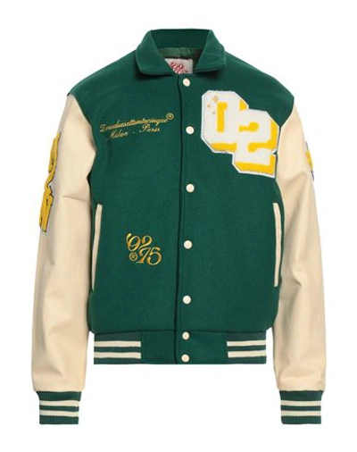 Shop 02settantacinque Man Jacket Green Size M Wool