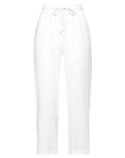 Shop Nu Woman Pants White Size 2 Lyocell, Polyester, Viscose, Elastane