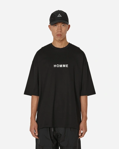 Shop Comme Des Garçons Homme Deux Oversized Logo T-shirt In Black