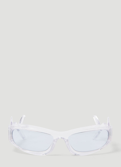 Shop Burberry Shark Runway Sunglasses In Clear