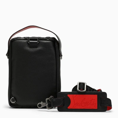 Shop Christian Louboutin Black/red Messenger Bag In Multicolor