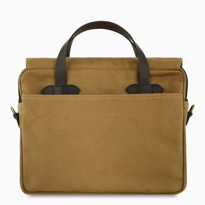 Shop Filson Camel Soft Briefcase In Brown