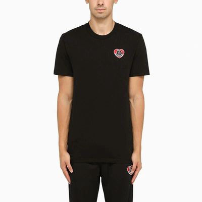 Shop Moncler Classic T-shirt With Logo In Black