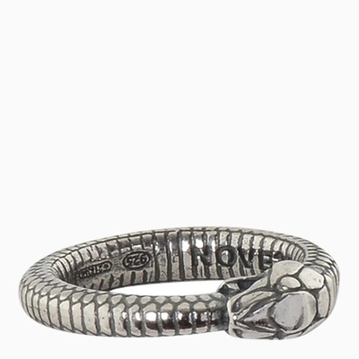 Shop Nove25 Serpente Uroboro Ring In Metal