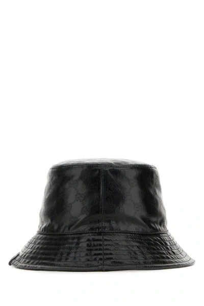 Shop Gucci Man Black Gg Crystal Bucket Hat