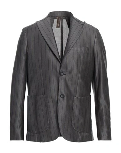 Twenty-one Man Suit Jacket Steel Grey Size 40 Cotton In Grey