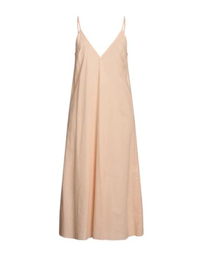 Shop Alessia Santi Woman Midi Dress Blush Size 6 Cotton In Pink