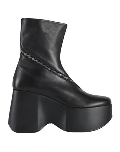 Vic Matie Vic Matiē Woman Ankle Boots Black Size 8 Soft Leather In Black