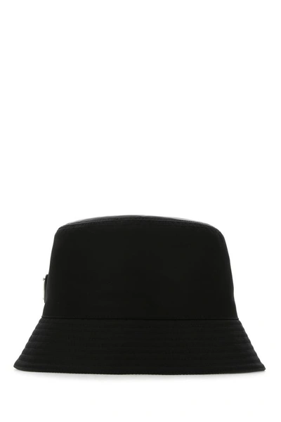 Shop Prada Man Black Re-nylon Hat
