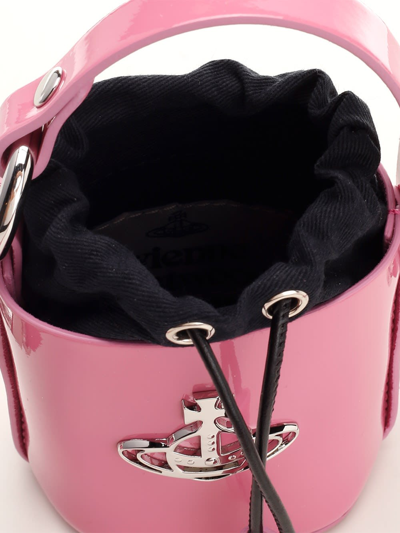 Shop Vivienne Westwood Daisy Mini Bucket Bag In Rose