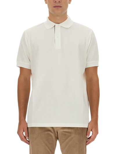 Shop Paul Smith Regular Fit Polo Shirt In Bianco