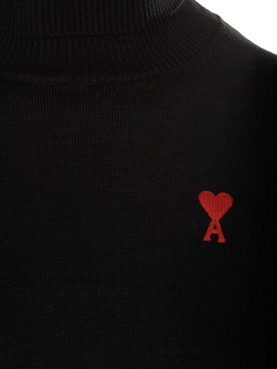 Ami Alexandre Mattiussi Turtleneck Sweater In Black