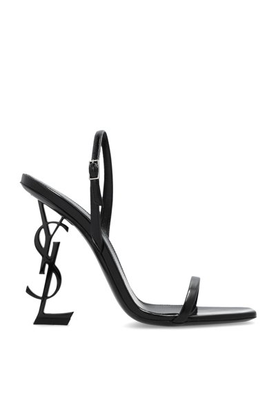 Shop Saint Laurent Opyum Heeled Sandals In Nero