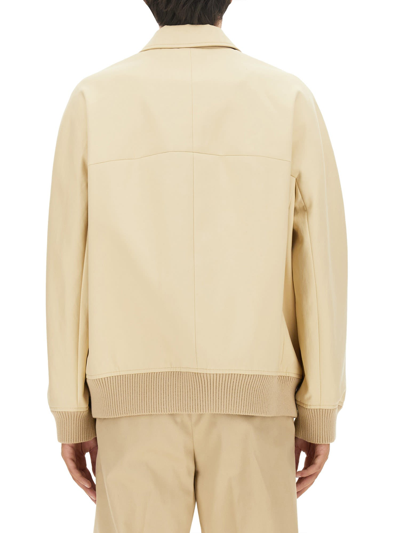 Lanvin Men Buttoned Jacket In Beige
