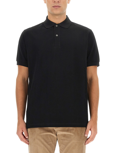 Shop Paul Smith Regular Fit Polo Shirt In Nero