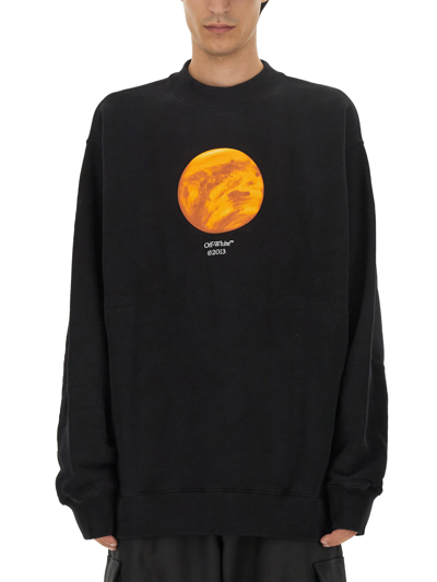 Shop Off-white Venus Print Sweatshirt In Nero