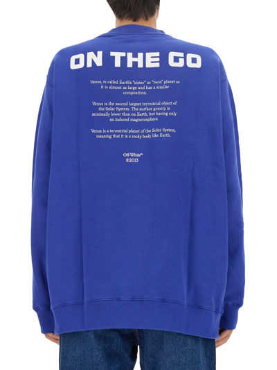 Shop Off-white Sweatshirt With Venus Print Extra In Blu