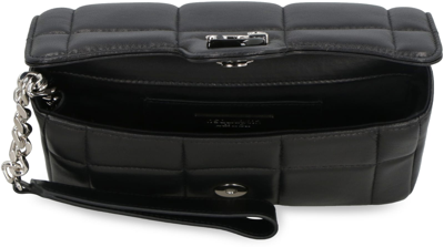 Dsquared2 D2 Statement Leather Clutch In Black