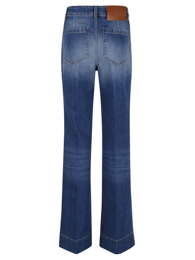 Shop Victoria Beckham Alina Jeans In Dark Vintage Wash