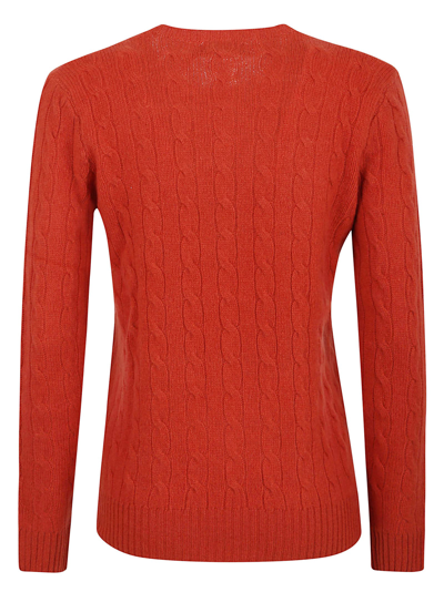 Shop Polo Ralph Lauren Julianna-long Sleeve-pullover In Faded Red