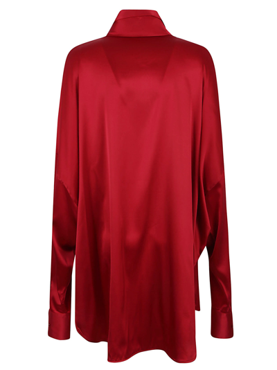 Shop Ermanno Scervino Long Sleeve Shirt In Chili Pepper