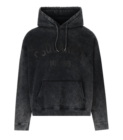 Shop Dsquared2 Sweatshirt With Logo In Grigio