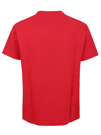 Shop Valentino T-shirt Jersey Print Vltn In Rosso Rosso