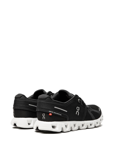 Shop On Running Cloud 5 Sneakers In Black White