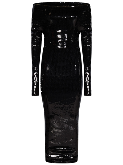 Shop Alexandre Vauthier Midi Dress In Black