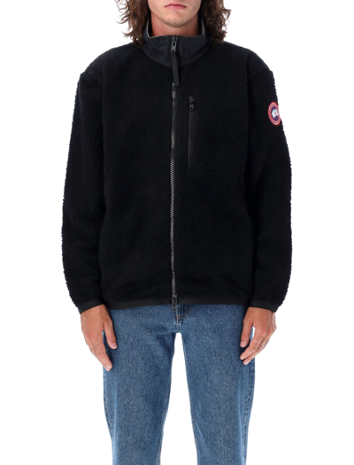Shop Canada Goose Cg Kelowna Fleece Jacket In Black