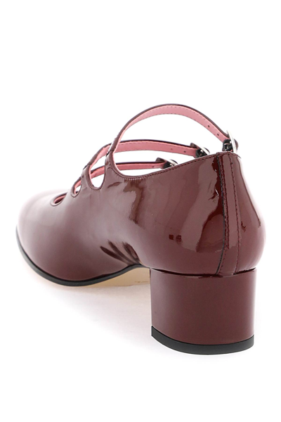 Shop Carel Patent Leather Mary Jane In Bordeaux (red)