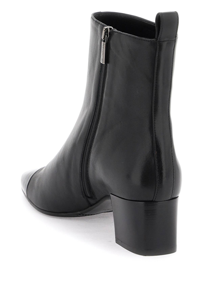Shop Carel Leather Ankle Boots In Black (black)