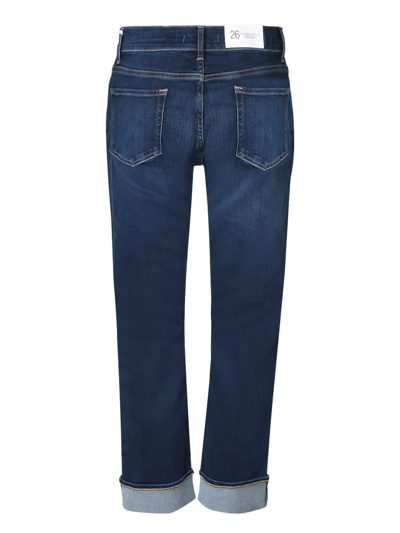 Shop 7 For All Mankind Illusion Cropped Jeans In Blue