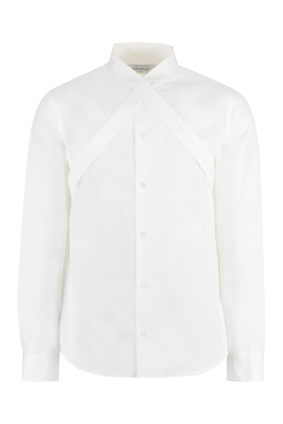 Shop Off-white Cotton Shirt In White