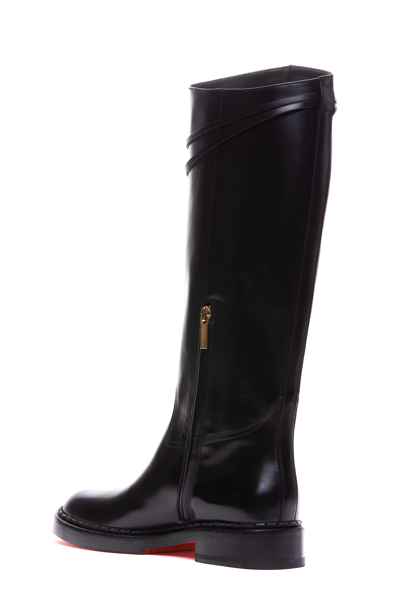 Shop Santoni Boots In Black