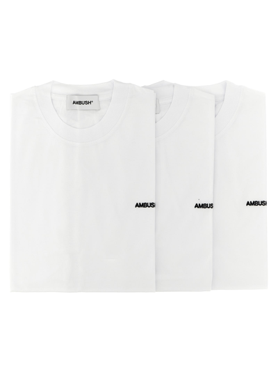 Shop Ambush 3-pack Tap Shoe T-shirt In White