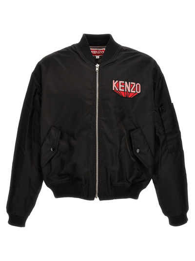 Shop Kenzo 3d Bomber Jacket In Black